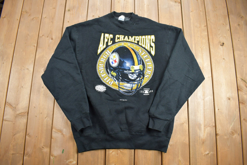 Vintage 1995 Pittsburgh Steelers AFC Champions Crewneck Sweatshirt