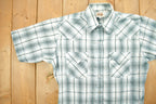 Vintage 1990s Ely Cattleman Western Flannel Button Up Short Sleeve Shirt