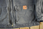 Vintage 2000s Carhartt Hooded Sherpa Lined Jacket Mens XL