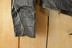 Vintage 1980s Biker Motorcycle Leather Jacket Men's Medium
