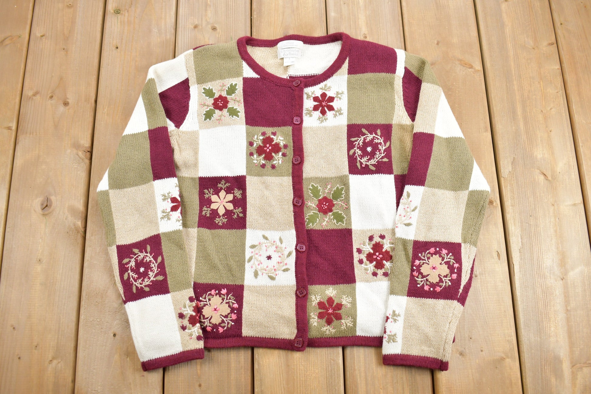 Vintage 1990s Christopher Banks Knit Cardigan Sweater