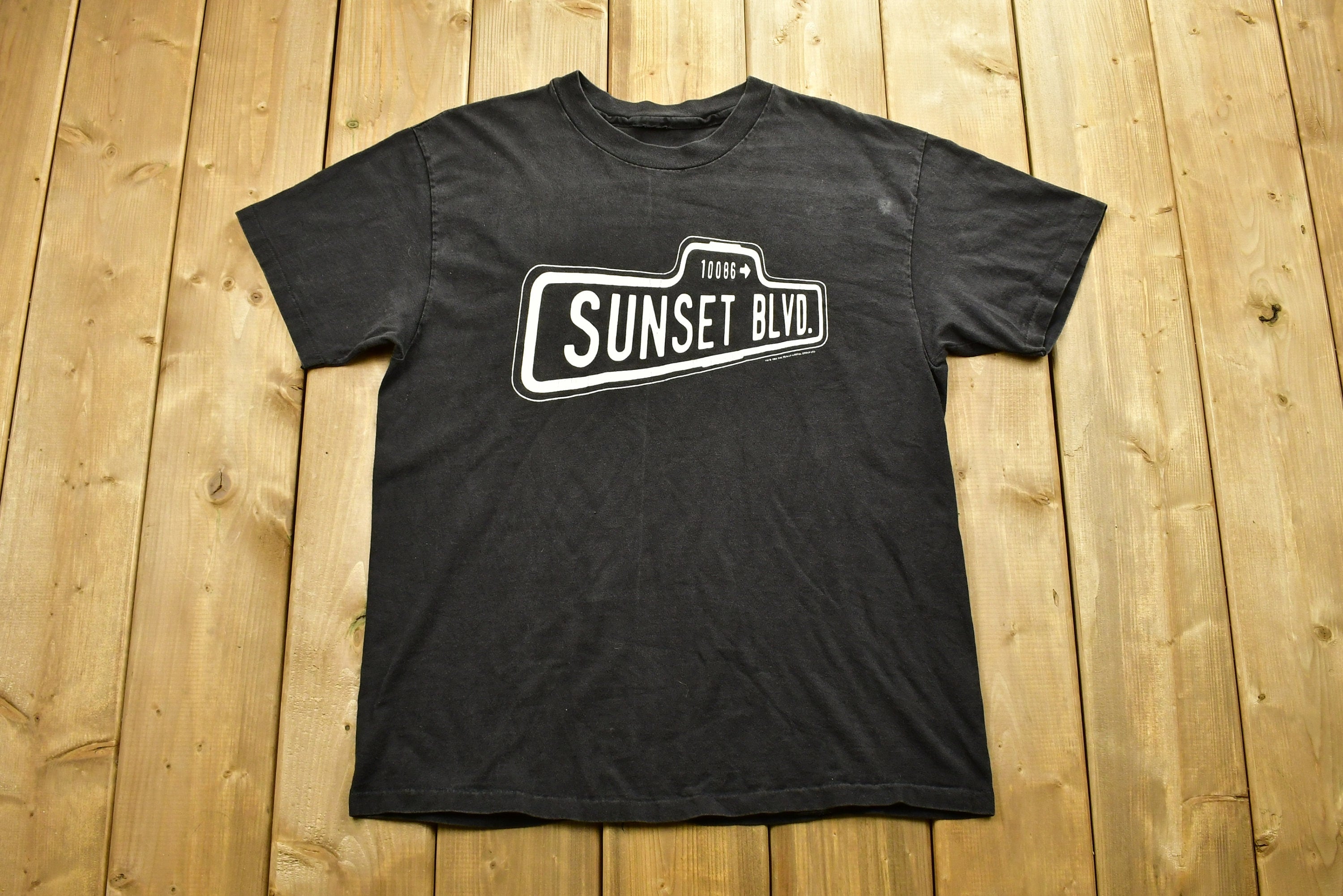Vintage 1992 Sunset BLVD Graphic T-Shirt