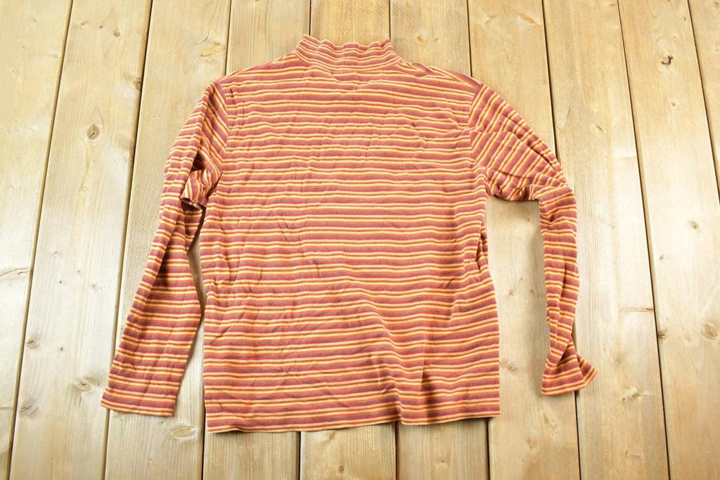 Vintage 1990s St John's Bay Striped Crewneck Sweatshirt Mens L