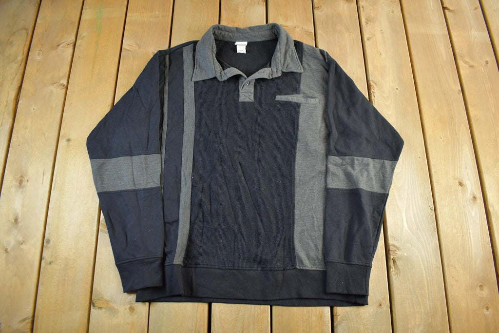 Vintage 1990s Haband Camel Joe Collared Sweatshirt Men's XL