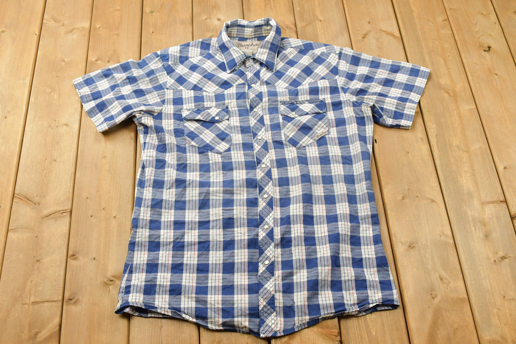 Vintage 1990s Wrancher Wrangler Western Button Up Shirt
