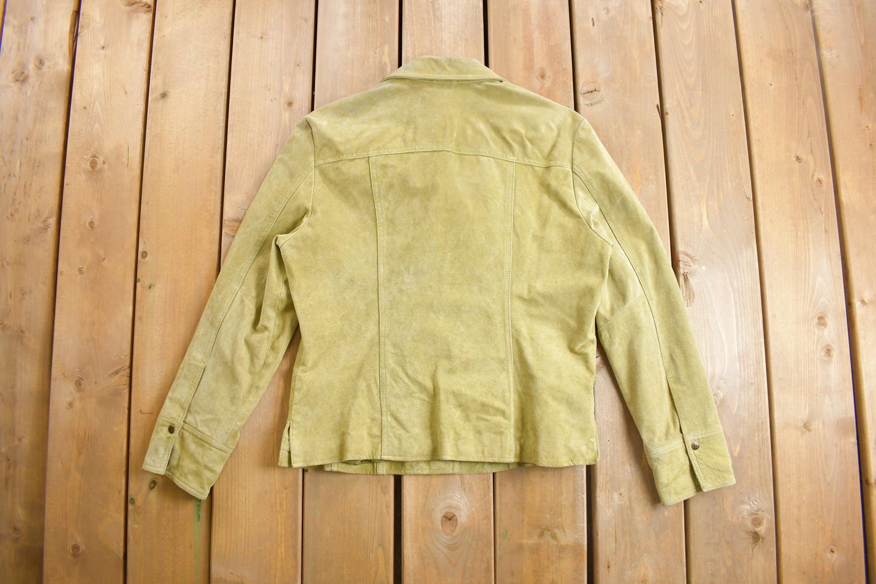 Vintage 1980s Live a Little Suede Jacket