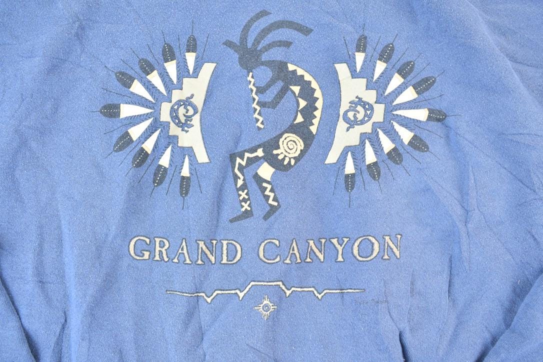 Vintage 1990s Grand Canyon Souvenir Aztec Crewneck Sweatshirt Made In USA