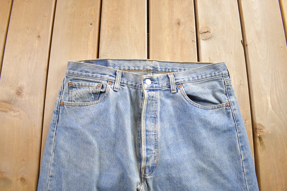 Vintage 1990s Levi's 501 Jeans Made In USA Size 36x32