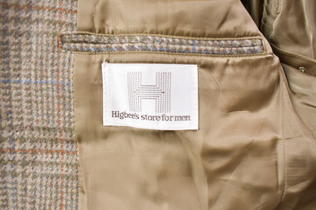 Vintage 1990s Higbee's All Over Pattern Wool Blazer Jacket