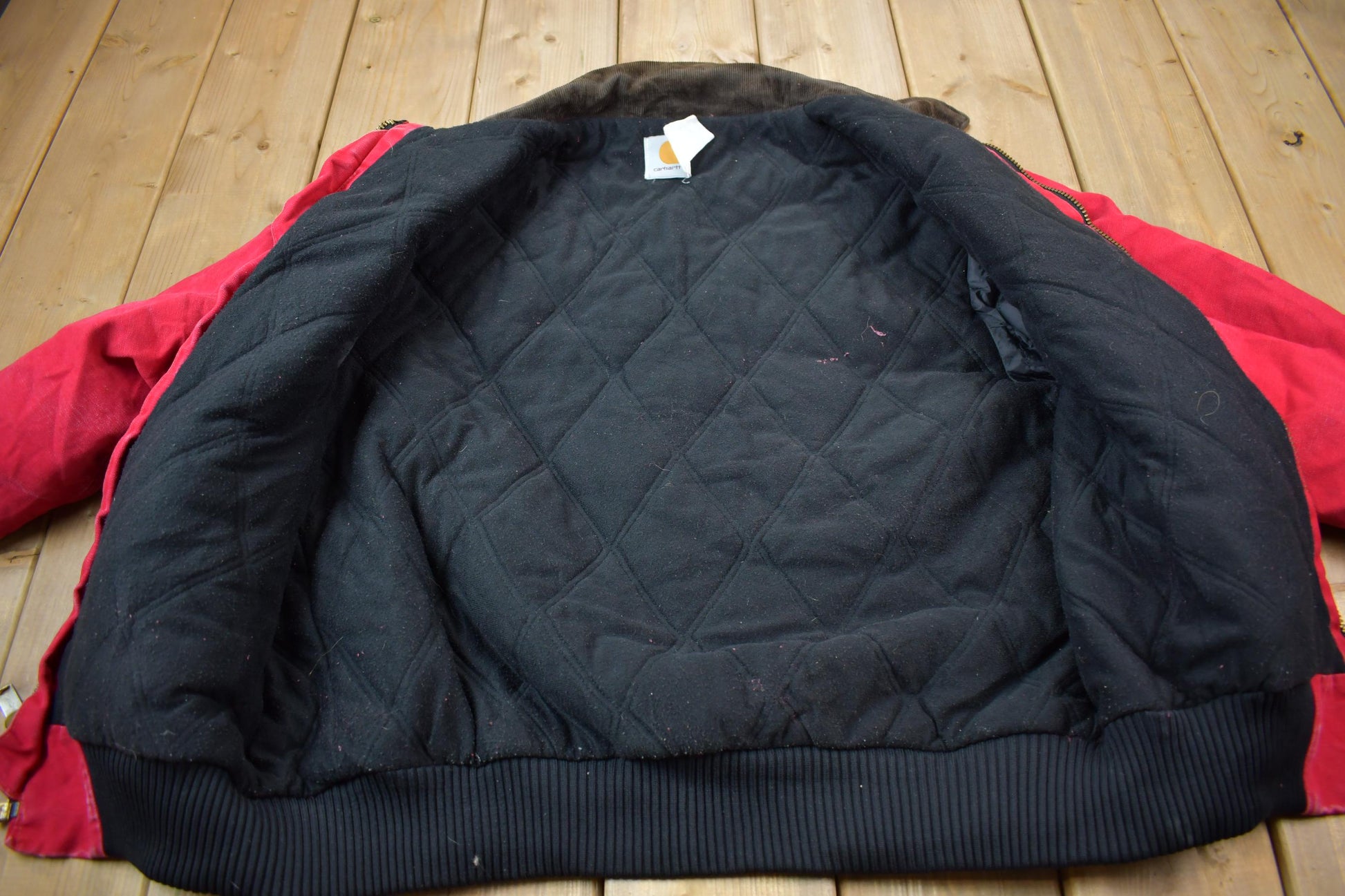 Vintage 1980s Carhartt Red Santa Fe Work Jacket