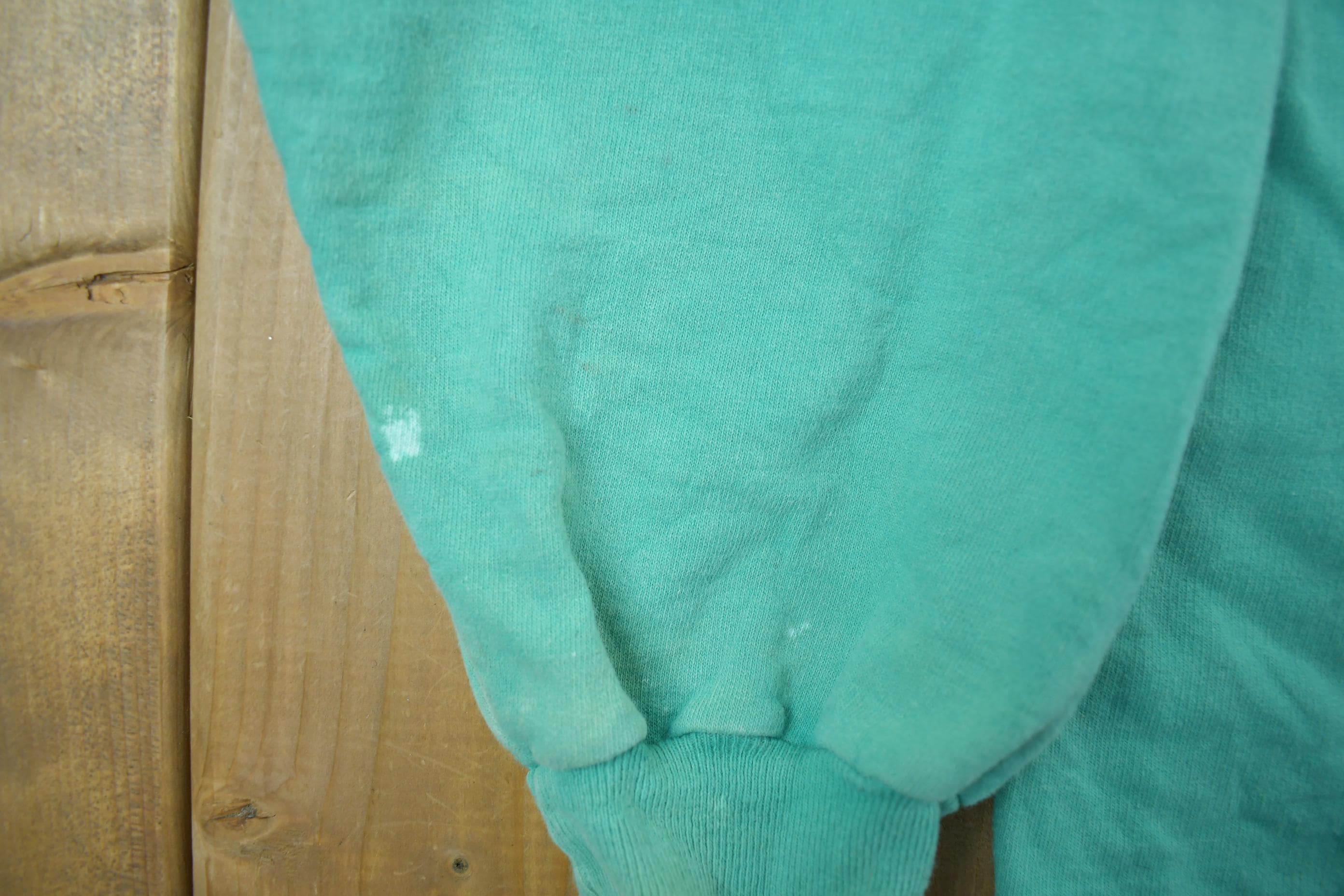 Vintage 1990s Turquoise Blank Crewneck Sweatshirt