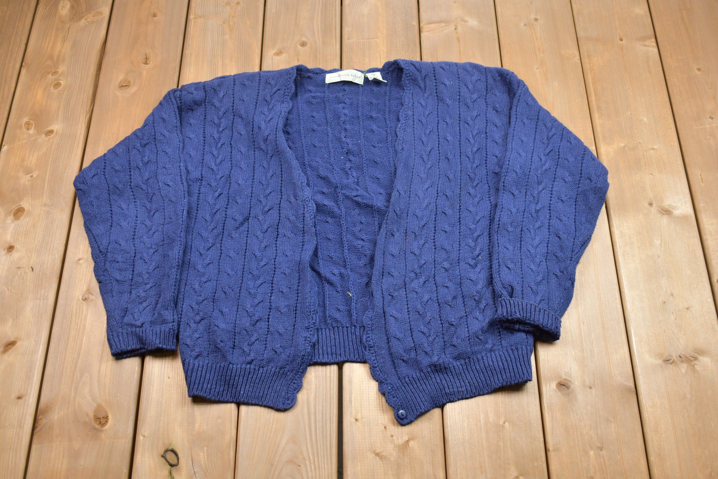 Vintage 1990s Northern Aisles Button Up Cardigan Sweater
