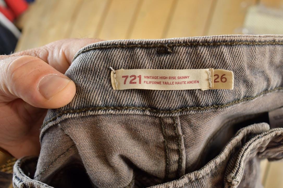 Vintage 1990s Levi Strauss Orange Tab Denim Jeans Size 26