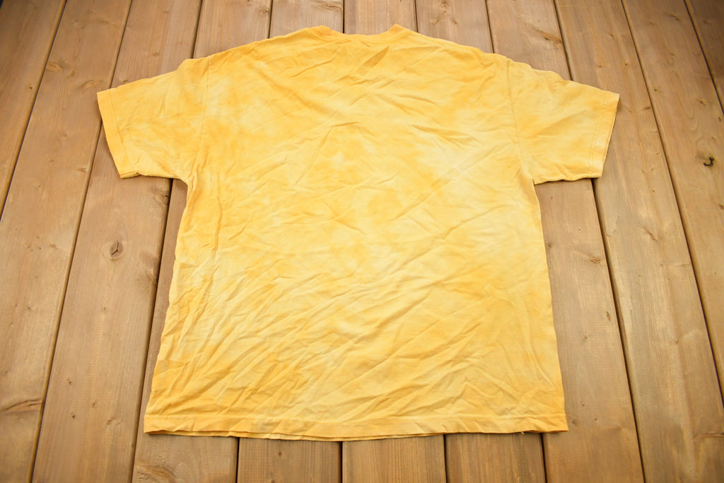 Vintage 1990s Dave Matthews Band Yellow Tie Dye T-shirt