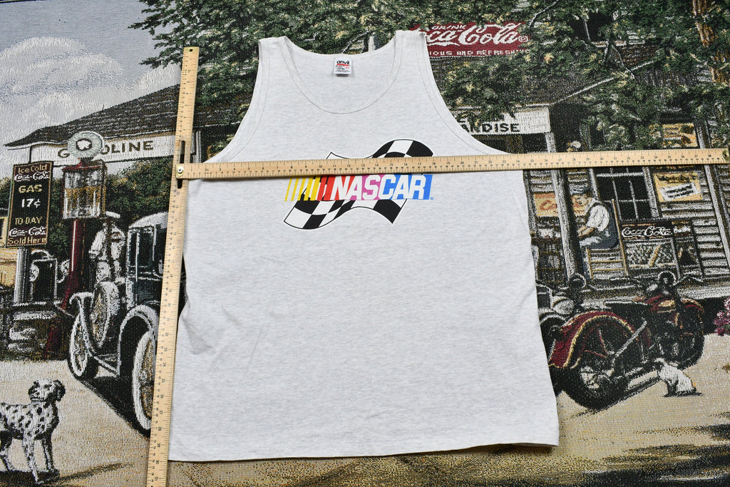 Vintage 1990s NASCAR Racing Single Stitch Tank Top Shirt