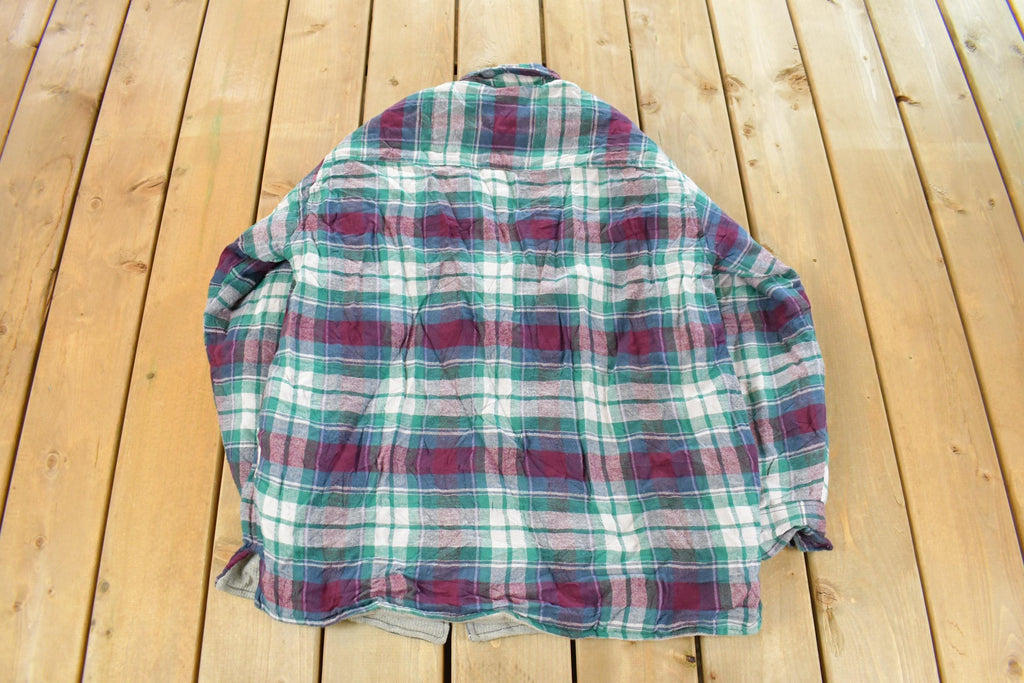 Vintage 1980s Northpoint Insulated Flannel Jacket Men's Large