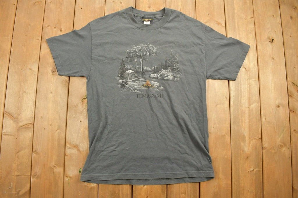 Vintage 1990s Marshlands Canada Temagami Souvenir T Shirt