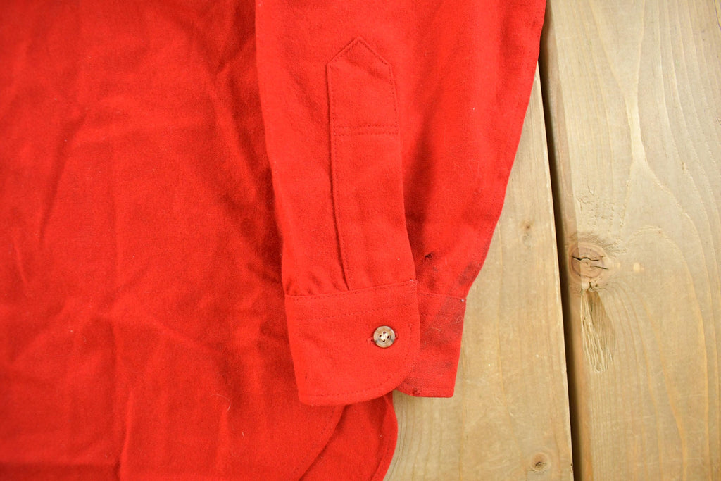 Vintage 1970s Pendleton Wool Flannel Button Up Shirt Men's M