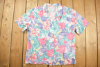 Vintage 1990s Floral Button Up Shirt