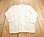 Vintage 1990s Knitted Button Up Cardigan Sweater