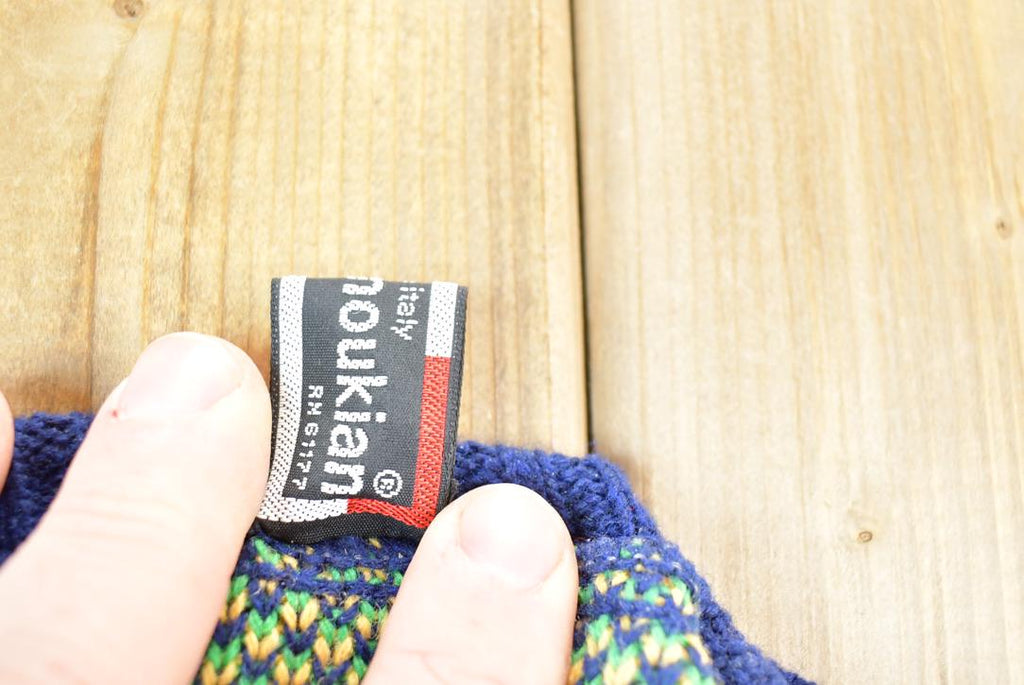 Vintage 1990s Alain Manoukian Knit Turtleneck Sweater /