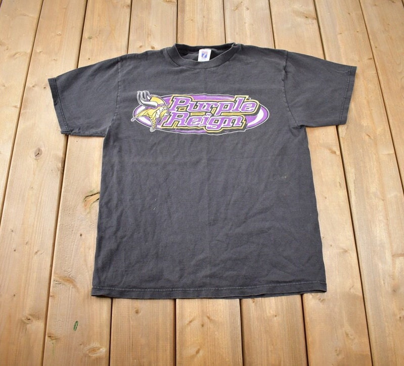 Vintage 1990s NFL Minnesota Vikings Purple Reign T-Shirt