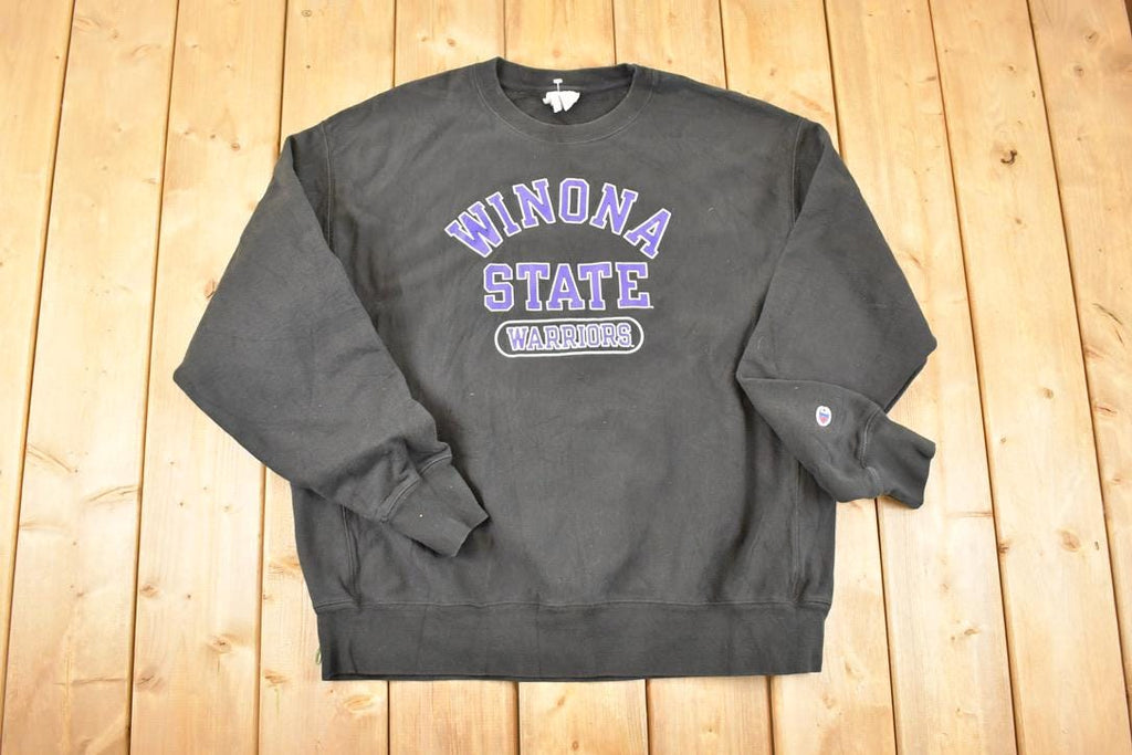 Vintage Y2K Winona State Champion Reverse Weave Crewneck Sweatshirt Men's XL