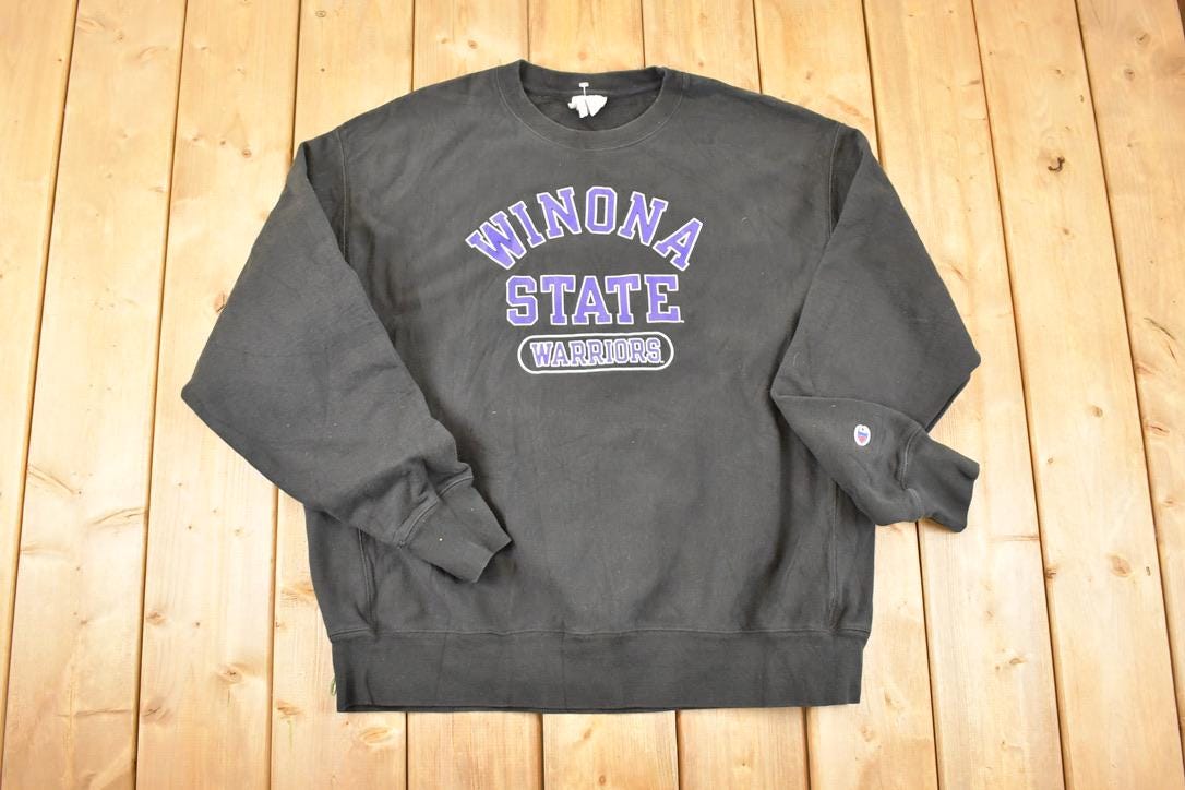 Vintage Y2K Winona State Champion Reverse Weave Crewneck Sweatshirt Men's XL