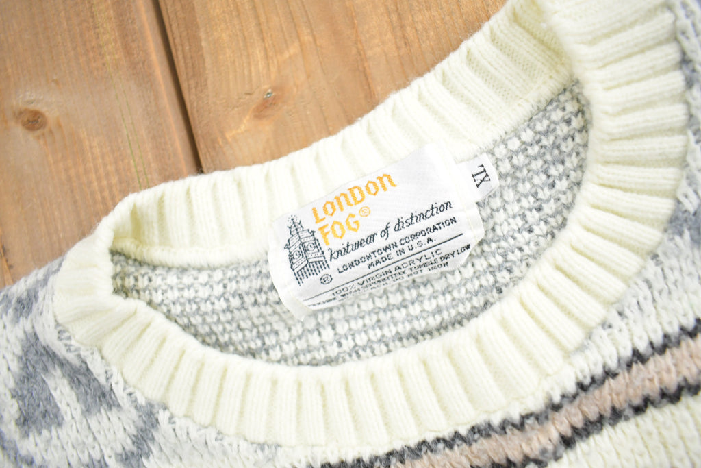 Vintage 1980s London Fog Made In USA Knit Sweater
