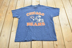 Vintage 1980s Trench Chicago Bears NFL Graphic T-Shirt Mens L
