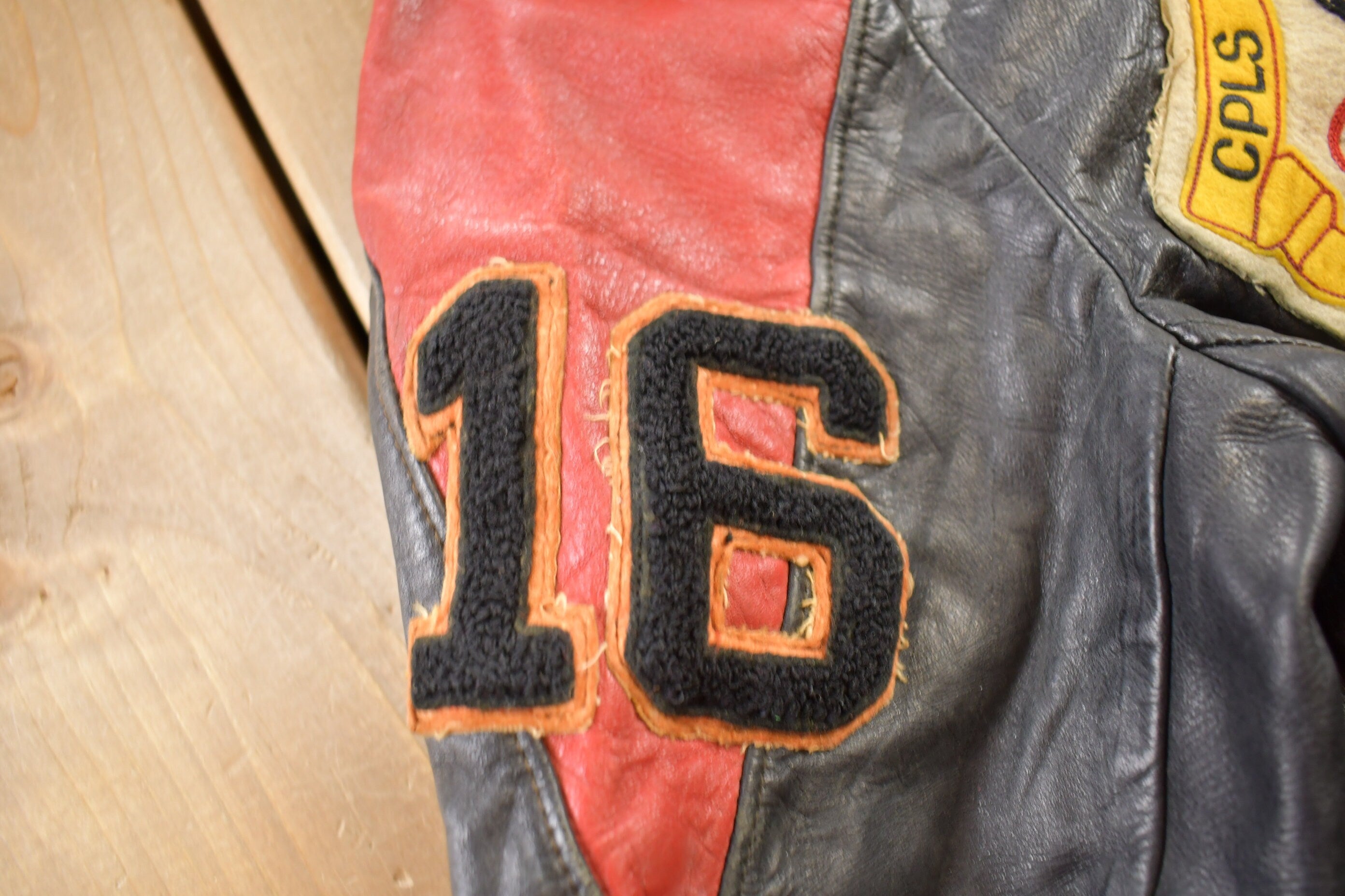 Vintage 1950s CPLS Basketball Club Leather Jacket