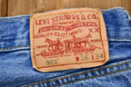 Vintage 1990s Levi's 501 Mid-Wash Regular Fit Straight Leg Jeans