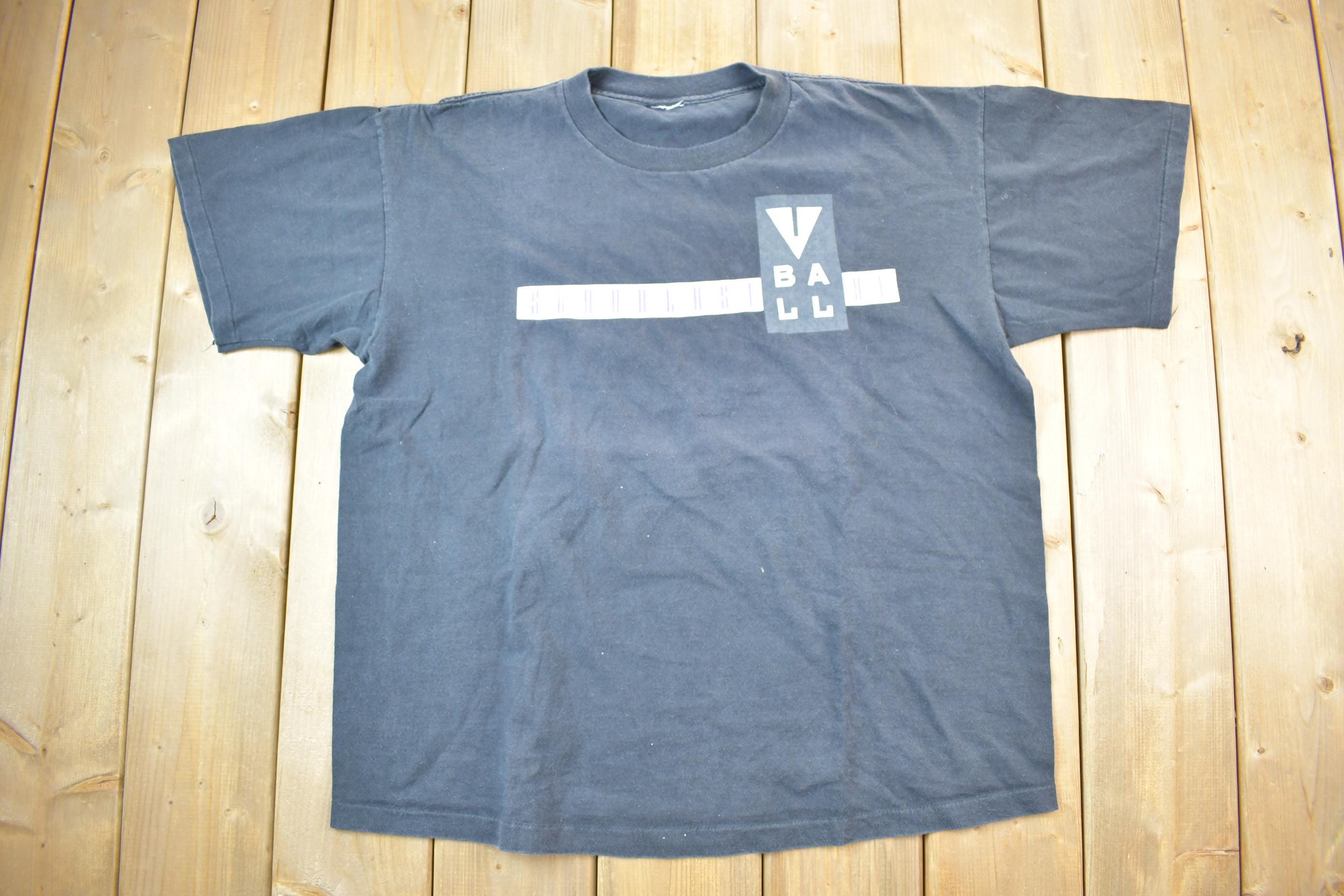 Vintage 1991 Sand Blast 91 Vball Volleyball Graphic T-Shirt