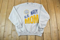 Vintage Navy Mom Military Crewneck Sweater