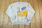 Vintage Navy Mom Military Crewneck Sweater