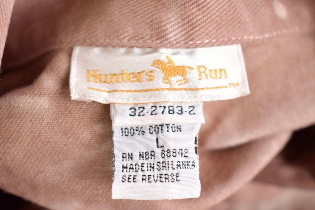 Vintage 1990s Hunters Run Bleached Jean Jacket