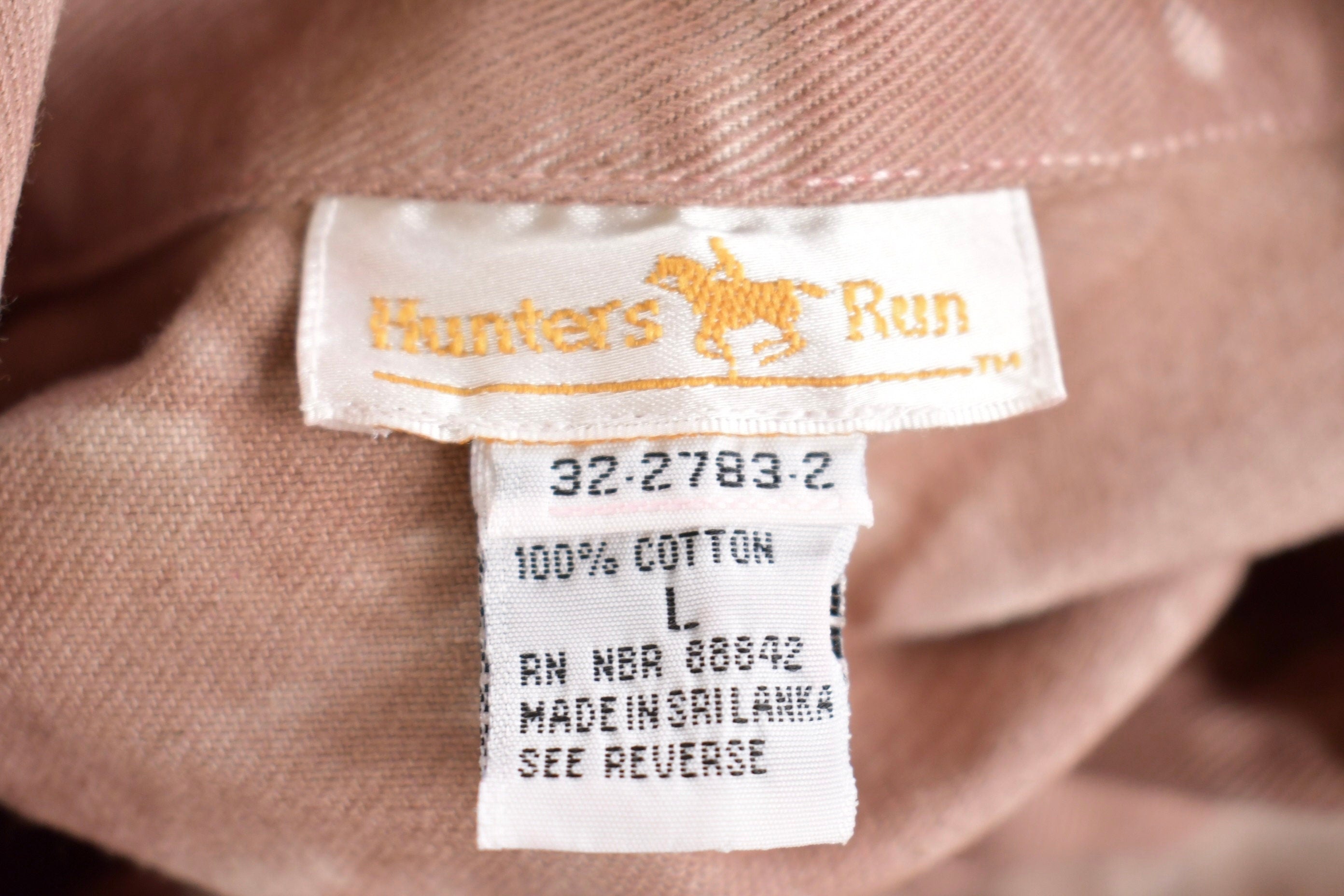 Vintage 1990s Hunters Run Bleached Jean Jacket