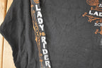 Vintage Y2K Hot Leathers Lady Rider Motorcycles Biker T-Shirt Women's L