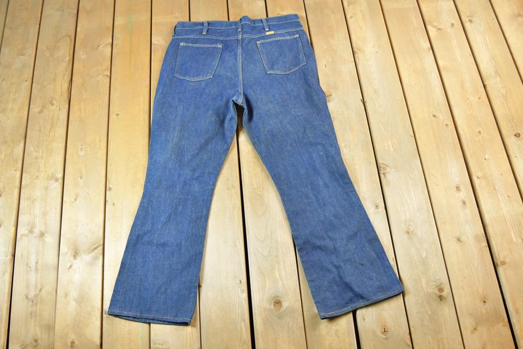 Vintage 1970s Rustler Denim Jeans Size 38 x 32 Made In USA