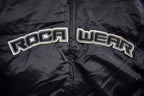 Vintage 2000s Rocawear Embroidered Zip Up Satin Jacket Size 2XL