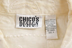 Vintage 1990s Chico's Design Ocean Fish Theme Embroidered Jacket