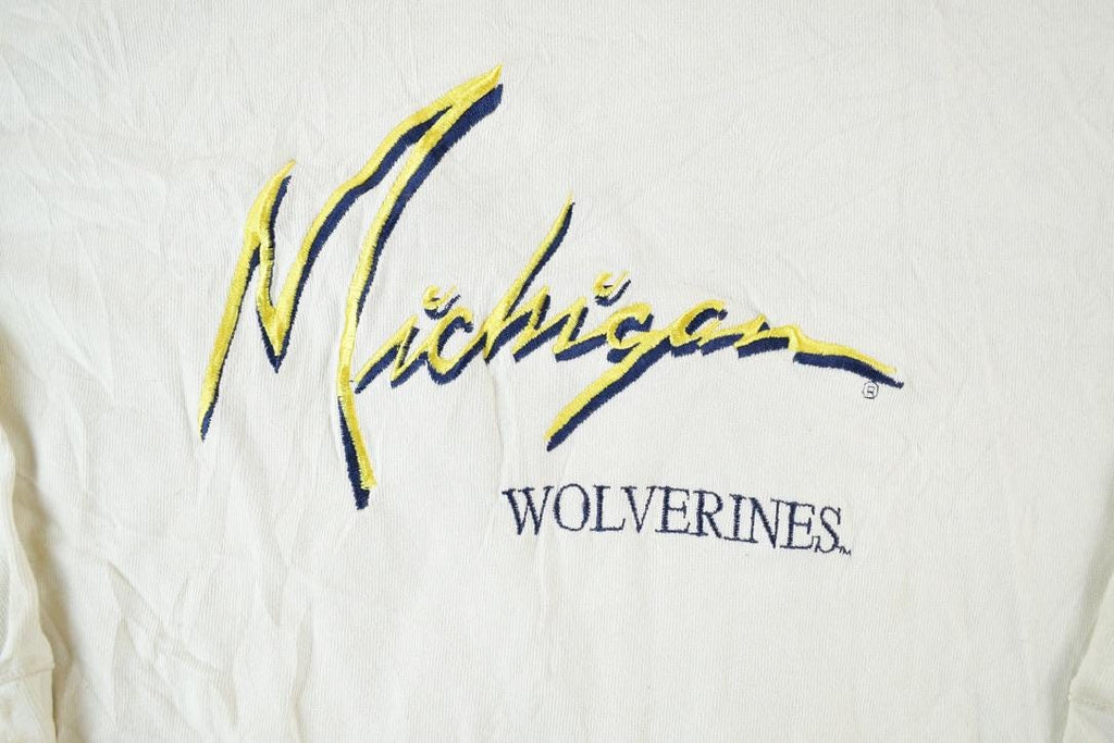 Vintage 1990s University Of Michigan Wolverines Collegiate Crewneck Made In USA