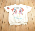 Vintage 1980s Tusch Beer Builds Better Bodies Cut off Crewneck Sweatshirt Made In USA