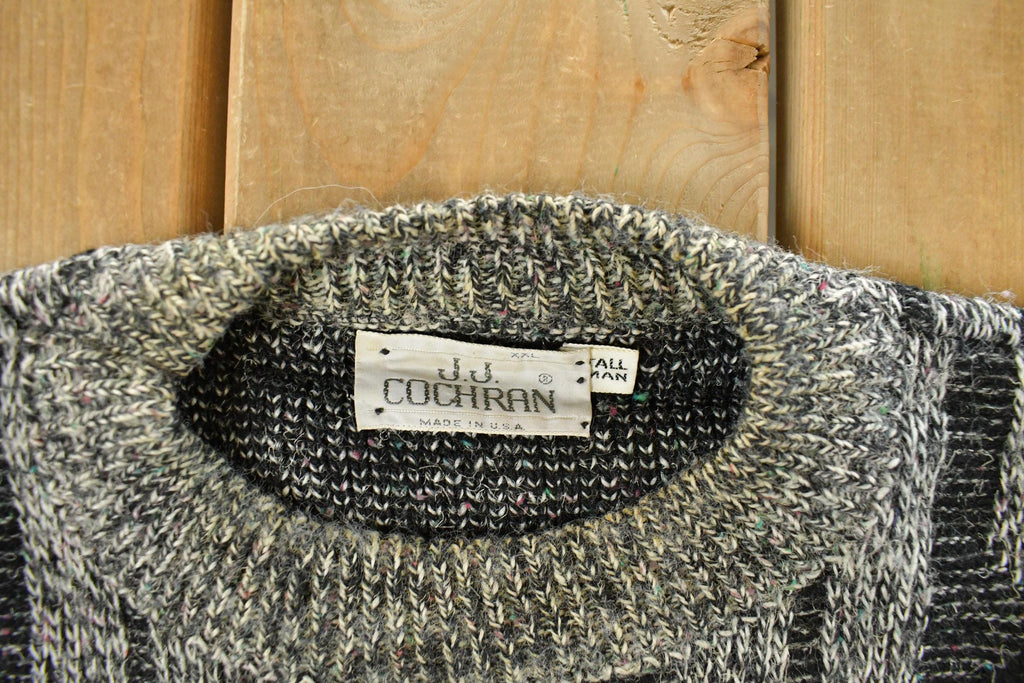 Vintage 1990s J.J. Cochrane Knit Crewneck Sweater Men's 2XL