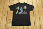 Vintage 1991 Florida USA Graphic Souvenir T Shirt