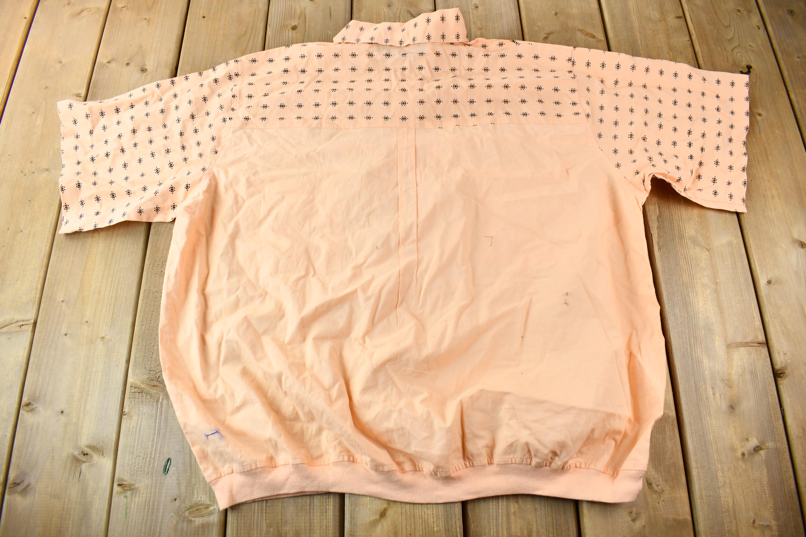 Vintage 1990s Womens J. Blair Pink Button Up Shirt