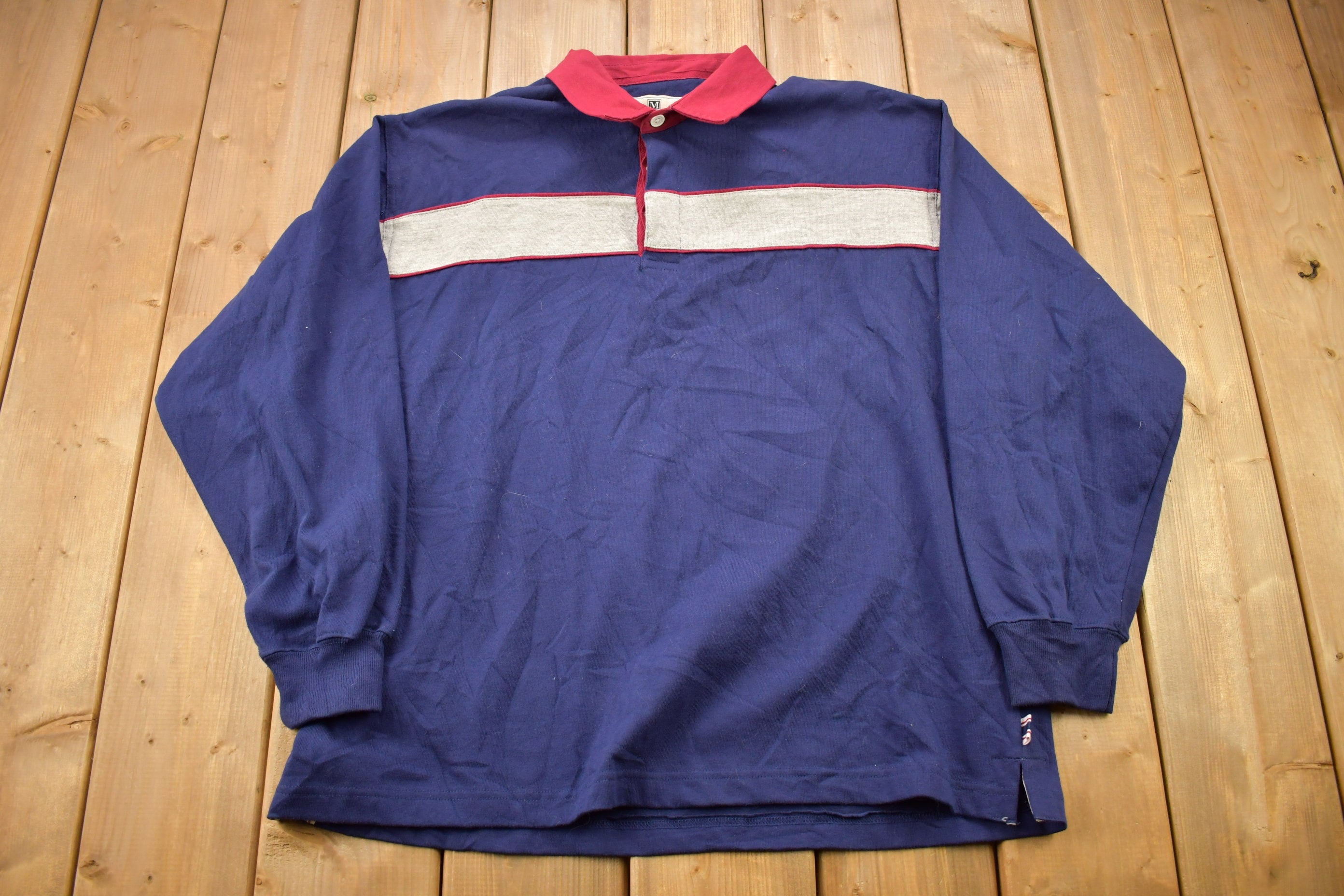 Vintage 1990s Maurice's Blank Color Block Colored Sweatshirt