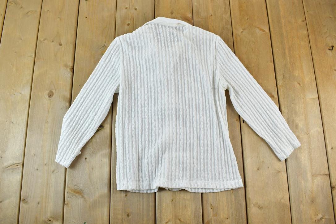 Vintage 1970s Jordan Button Up Dress Shirt  Vintage Flannel  Plaid Button Up  Cowboy Shirt  Preppy Button Up