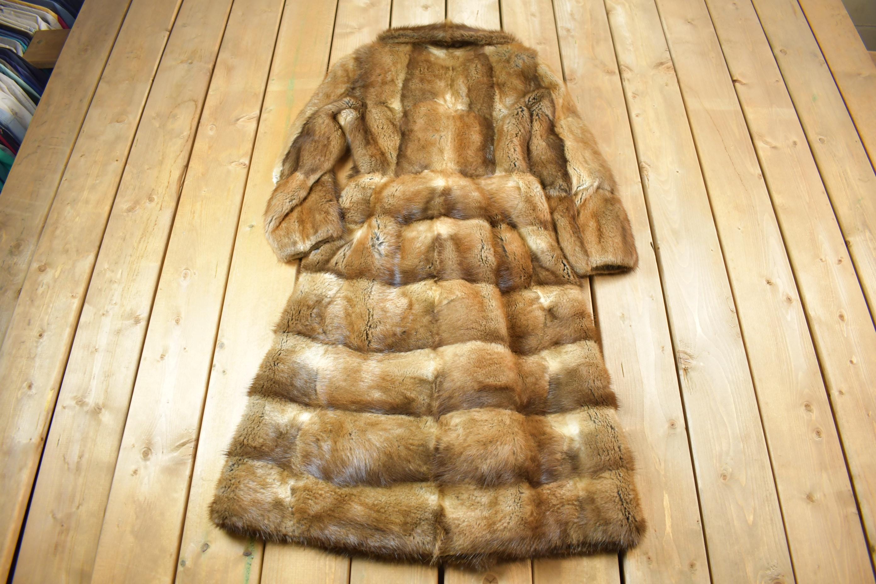 Vintage 1970s Furs By Leonard Coyote Fur Coat