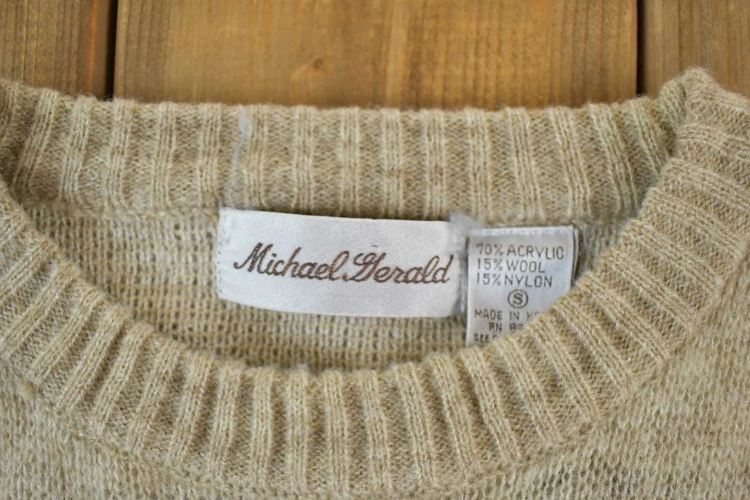 Vintage 1990s Michael Gerald Knit Crewneck Sweater